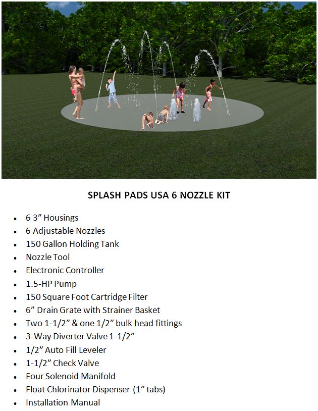 splashpad6nozzlekit SplashPadsUSA SplashPadsUSA